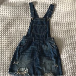 Women’s Overall Skirt - Lightly Distressed